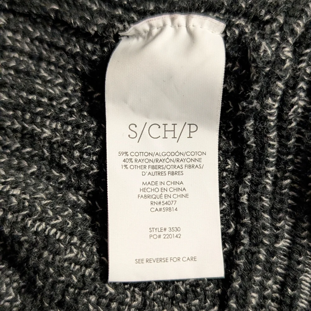 CAbi Charcoal Open Front Cardigan